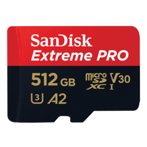 Scheda micro SDXC Extreme PRO 512 GB