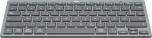 Hama Travel 400 Tastatur grau/schwarz