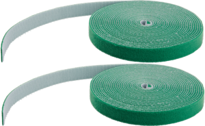 Rouleau serre-câble scratch 15 m vert 2x