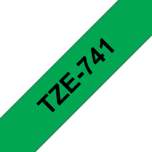 Brother TZe-741 18mmx8m Label Tape Green