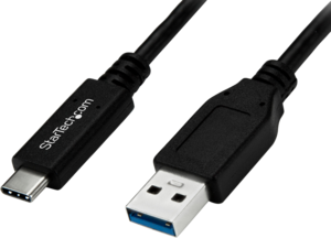 Câble USB 3.0 A m. -C m., 1 m, noir
