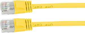 Câble patch RJ45 U/UTP Cat6a 0,5 m jaune