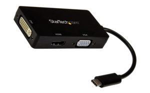 Adapter USB C - HDMI+DVI-D+VGA