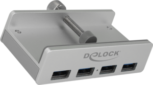Delock USB Hub 3.0 4-Port silber