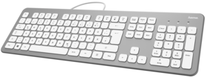 Hama KC-700 Tastatur silber/weiß