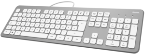 Hama KC-700 Tastatur silber/weiß