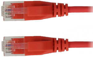 Patch Cable RJ45 U/UTP Cat6a 0.5m Red