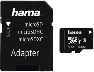 Carte microSDXC 64Go Hama MemoryFast V10