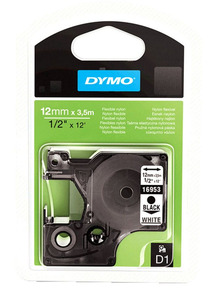 Dymo Cinta D1 nylon blanco 12 mm