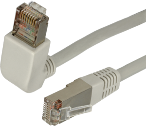 Cavo patch S/FTP RJ-45 Cat6a +90° 0,5 m