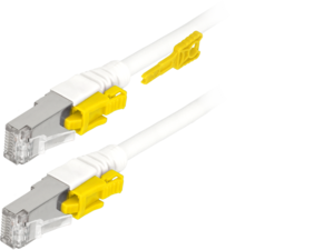 Patch Cable RJ45 S/FTP Cat6a 1m White