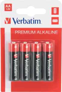 Alkalické baterie Verbatim LR6 4 ks
