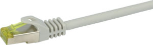 Cabo patch RJ45 S/FTP Cat6a 1m cinz