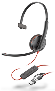 Headset Poly Blackwire C3210 USB-C/A