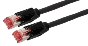 Patch Cable RJ45 S/FTP Cat6 1m Black