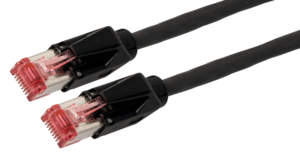 Patch Cable RJ45 S/FTP Cat6 1m Black