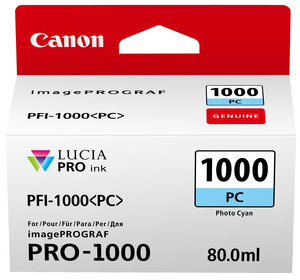 Tinteiro Canon PFI-1000PC foto ciano
