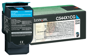 Toner à retourner Lexmark C/X cyan