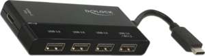 Hub USB 3.1 Delock 5 ports, noir