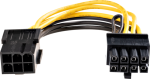 El. adaptér 8pin. kon. - 6pin. zd. 0,15m