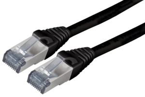 Patch Cable RJ45 S/FTP Cat6a 2m Black