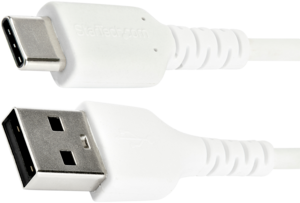 StarTech USB 2.0 Type-C to A Cable 1 m White Rugged EMI Protection