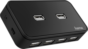 Hama USB Hub 2.0 7-Port schwarz (00200123) kaufen
