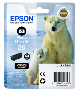 Epson 26 Claria Ink Photo Black