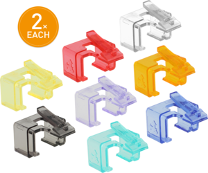 Connector Repair Clips 16x Asstd Colours