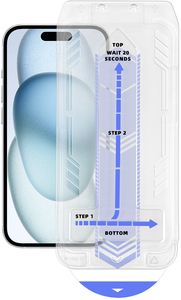 ARTICONA iPhone 15 Schutzglas+Applikator