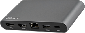 Station accueil StarTech USBC 3.0-2xHDMI