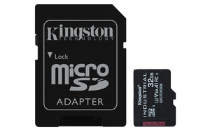 Scheda industr. micro SDHC 32 GB + adatt