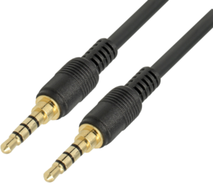 Audio Cable 3.5mm Jack/m-Jack/m 3m 4-pin