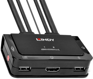 LINDY KVM switch kábel HDMI 2 port
