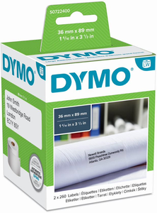 Dymo Adress-Etiketten 36x89 mm weiß