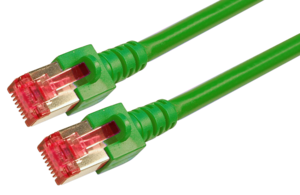 Câble patch RJ45 S/FTP Cat6 7,5 m vert