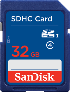 Scheda SDHC 32 GB classe 4 SanDisk