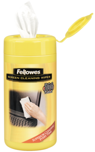 Fellowes Display Cleaning Wipes