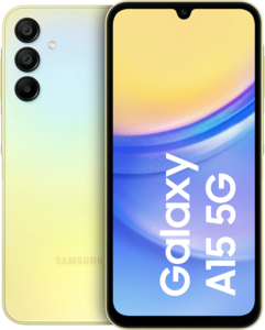 Samsung Galaxy A15 5G 128 Go, jaune