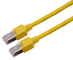 Patch Cable RJ45 S/UTP Cat5e 0.5m Yellow