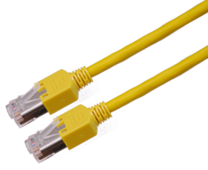 Câble patch RJ45 S/UTP Cat5e 0,5 m jaune