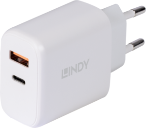 LINDY 30 W USB-C/USB-A Ladeadapter