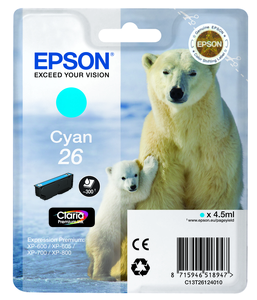 Epson 26 Claria Ink Cyan