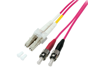 FO Duplex Patch Cable LC-ST 50µ 1m