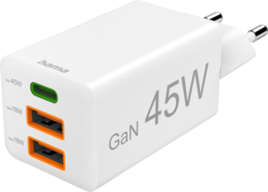 Hama 45 W USB-C/2x USB-A GaN Ladeadapter