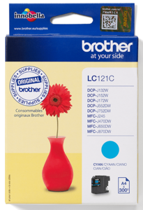 Encre Brother LC-121C, cyan