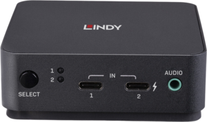 Switch KVM LINDY DP/tipo C 2 puertos