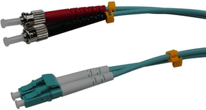 Cable patch dúplex FO LC-ST 1 m 50/125 µ