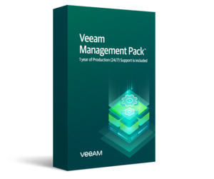 Veeam Management Pack for Microsoft System Center 1 year of Basic Support is included.