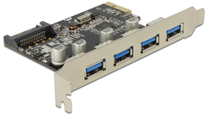 Delock 4 USB 3.0 PCIe x Interface